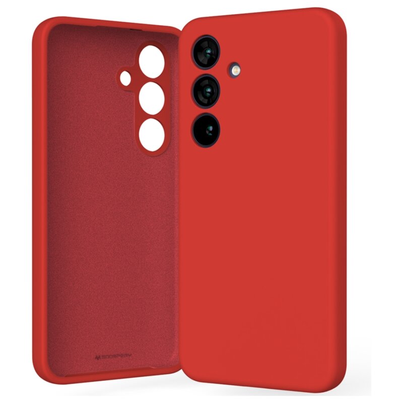 Etui MERCURY Silicone do Samsung Galaxy S24 Czerwony