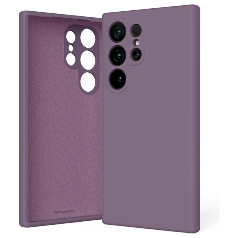 Etui MERCURY Silicone do Samsung Galaxy S24 Ultra Fioletowy