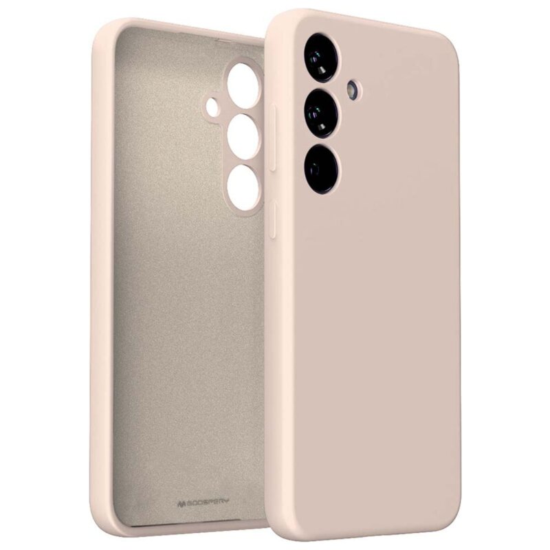 Etui MERCURY Silicone do Samsung Galaxy S23 FE Różowo-piaskowy