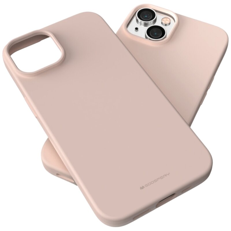 Etui MERCURY Soft do Apple iPhone 15 Różowo-piaskowy