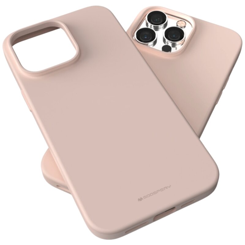 Etui MERCURY Soft do Apple iPhone 15 Pro Max Różowo-piaskowy