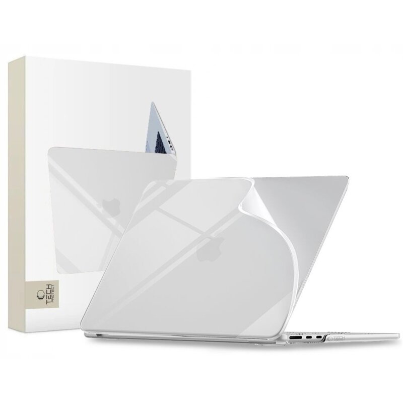 Etui na laptopa TECH-PROTECT Softshell do Apple MacBook Air 13 M2-M5 2023-2026 Przezroczysty