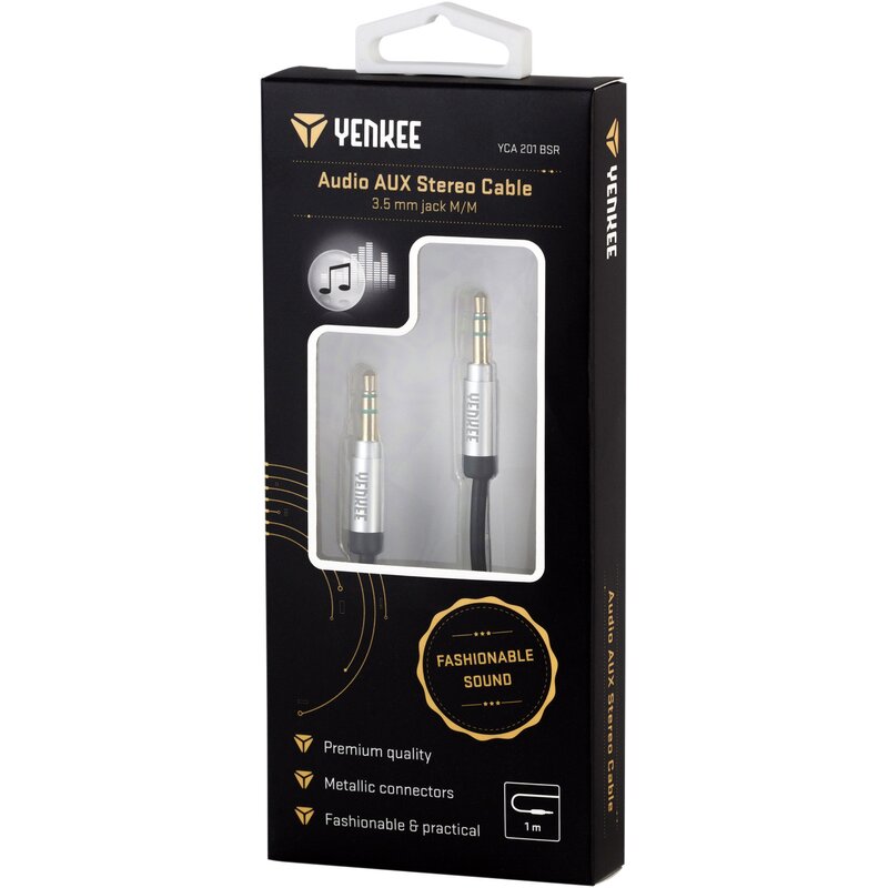 Kabel Jack 3.5 mm - Jack 3.5 mm YENKEE 1 m