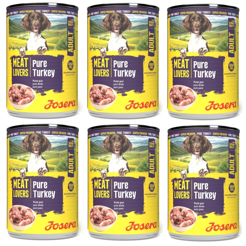 Karma dla psa JOSERA Meatlovers Adult Pure Indyk 6 x 800 g