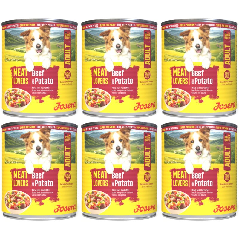 Karma dla psa JOSERA Meatlovers Adult Menu Wołowina z ziemniakami 6 x 800 g