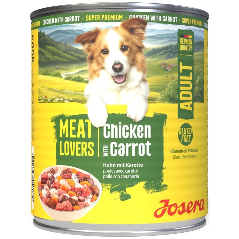 Karma dla psa JOSERA Meatlovers Adult Menu Kurczak z marchewką 800 g
