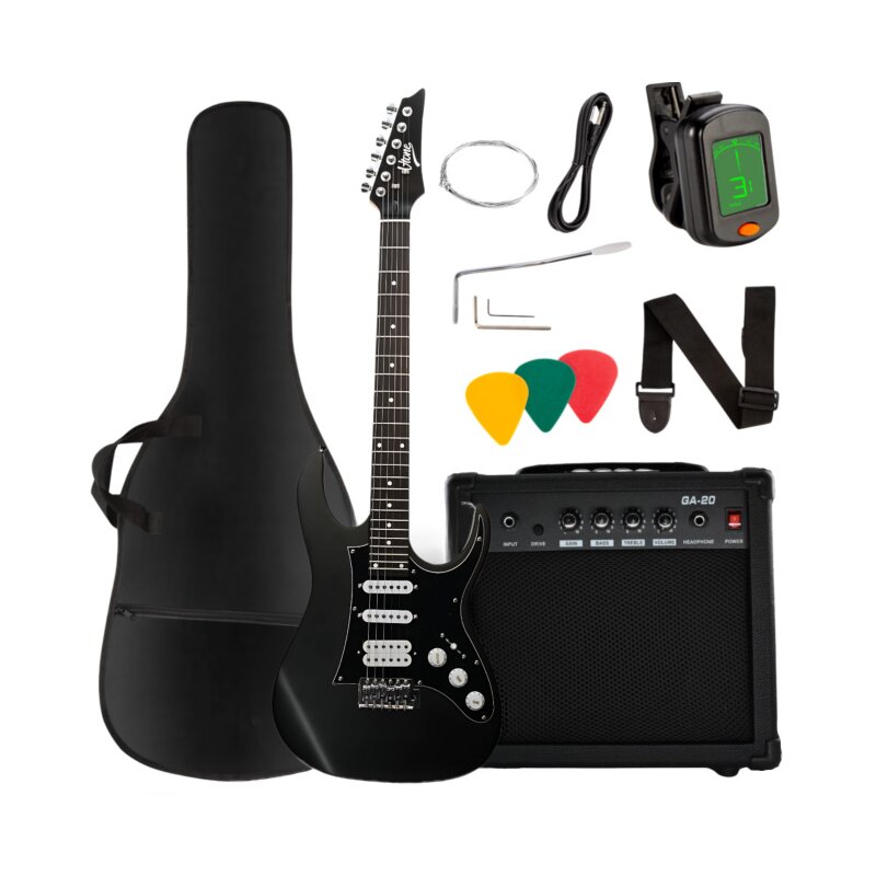 Gitara elektryczna V-TONE EGA 39 MBK Zestaw + Wzmacniacz
