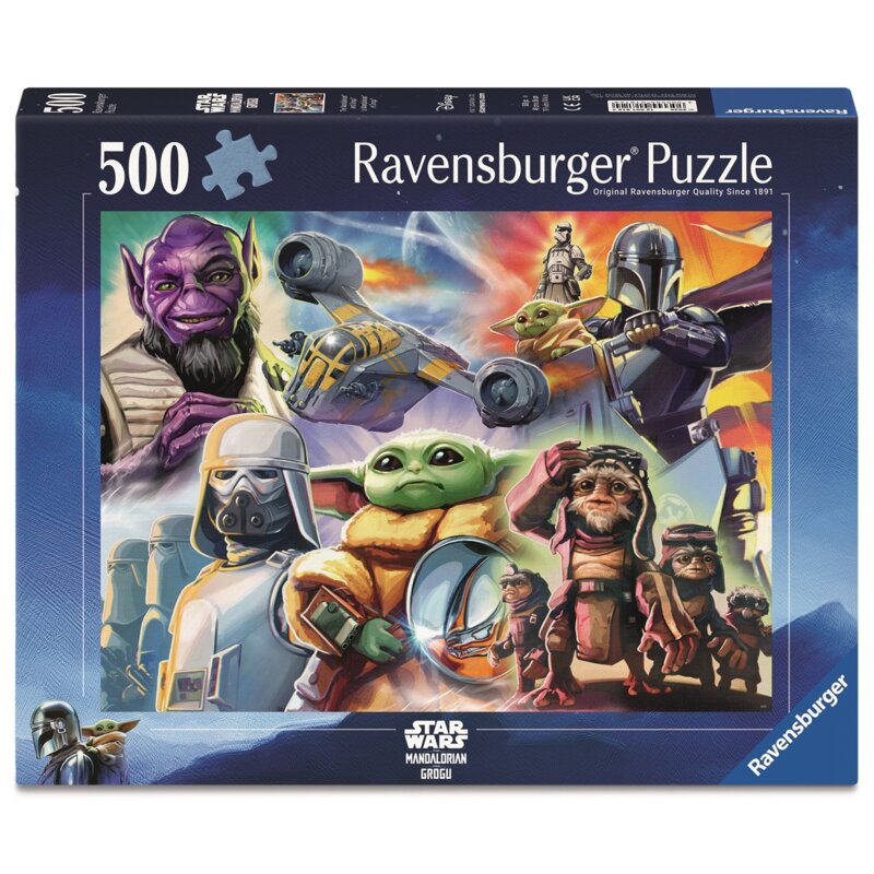 Puzzle RAVENSBURGER Star Wars Mandalorian i Grogu 12001812 (500 elementów)