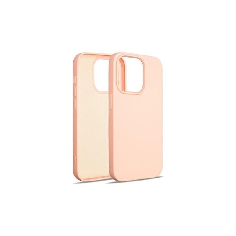 Etui BELINE Silicone do Apple iPhone 15 Pro Różowo-złoty