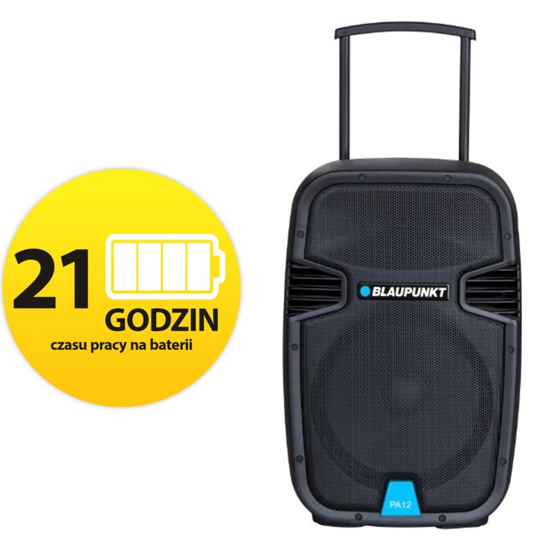 Blaupunkt PA12 38W Bluetooth Radio FM Czarny