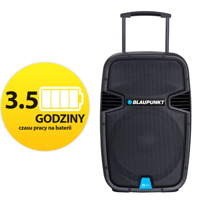 Blaupunkt PA15 42W Bluetooth Radio FM Czarny