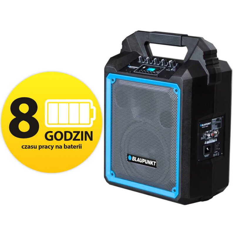 Głośnik przenośny kolumna Blaupunkt MB06 Bluetooth karaoke mikrofon pilot