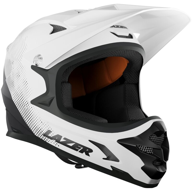 Kask rowerowy LAZER Phoenix+ Czarno-biały Full Face (rozmiar XS)