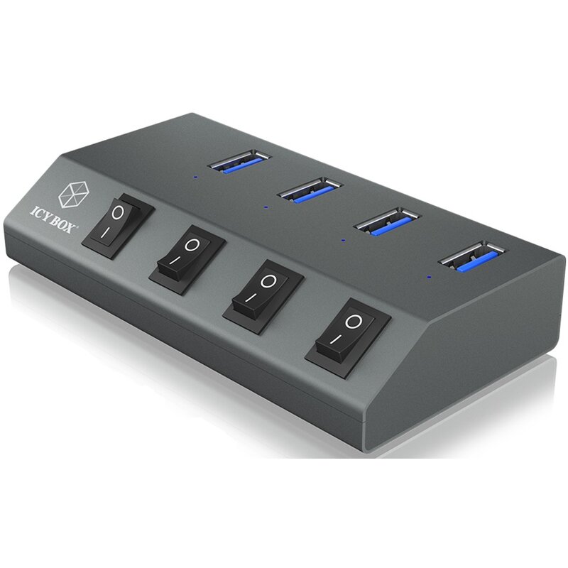 Hub ICY BOX IB-HUB1405 USB Typu B, Aktywny