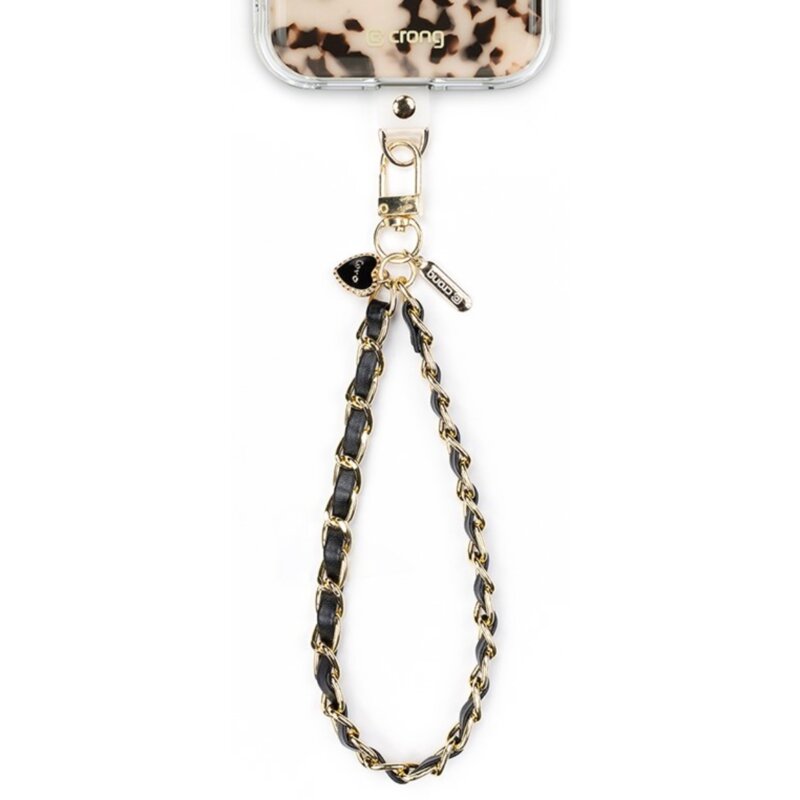Smycz do telefonu CRONG Phone Charm Czarny