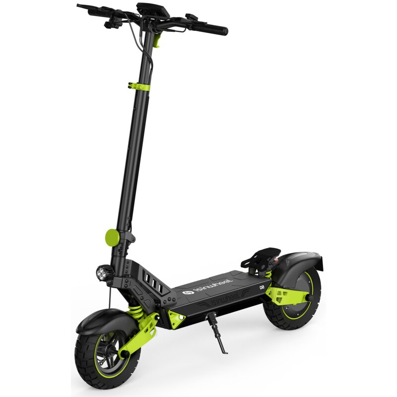 Hulajnoga elektryczna ISINWHEEL D2 Sakwa w zestawie Czarno-zielony