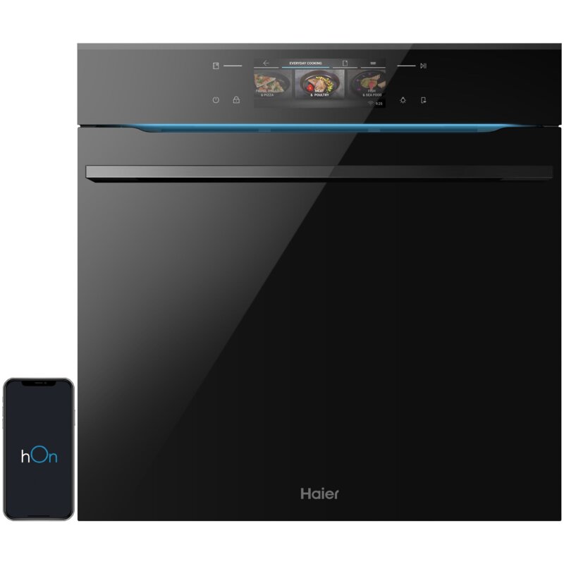 Haier Seria ID H6 ID68AP5YTBE Termosonda Termoobieg Zdalne sterowanie Czarny