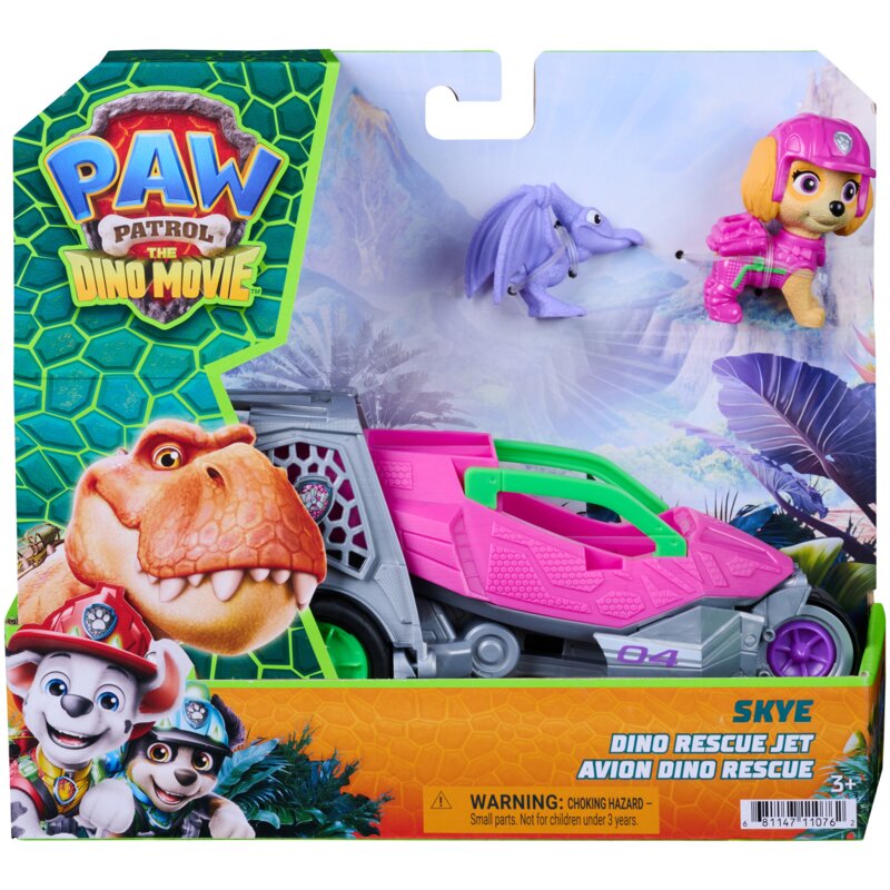 Pojazd SPIN MASTER Psi Patrol Dino Movie Skye 6075758
