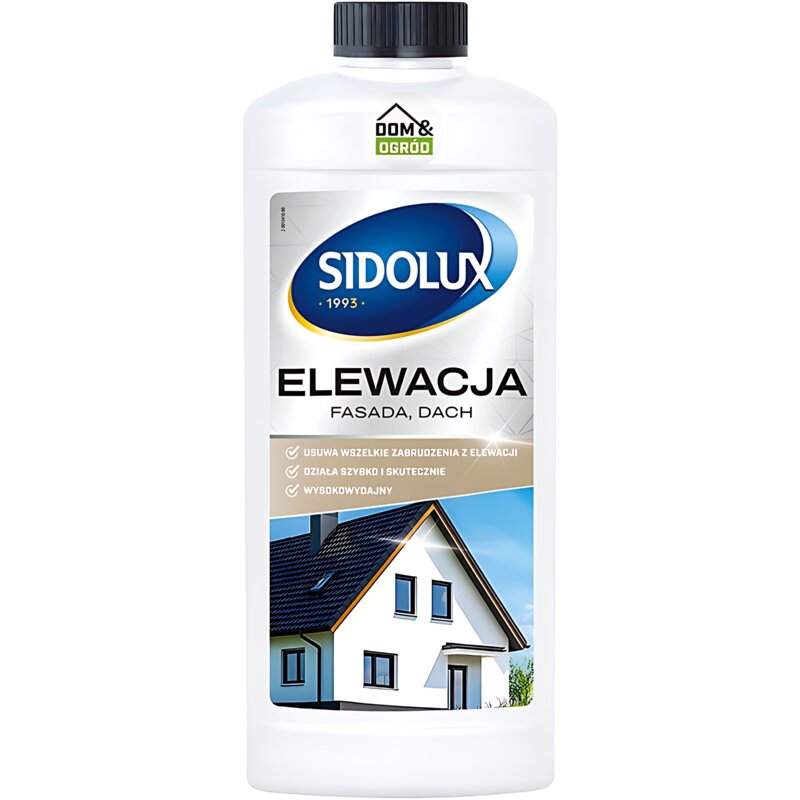 Preparat do czyszczenia elewacji, fasady i dachu SIDOLUX Dom i ogród 1 L