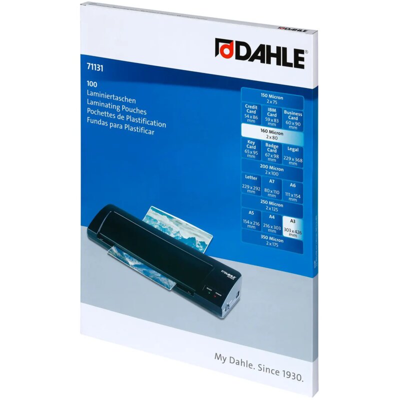 Folia do laminowania DAHLE 71131-20972 DA A3, 160 mic (100 szt.)