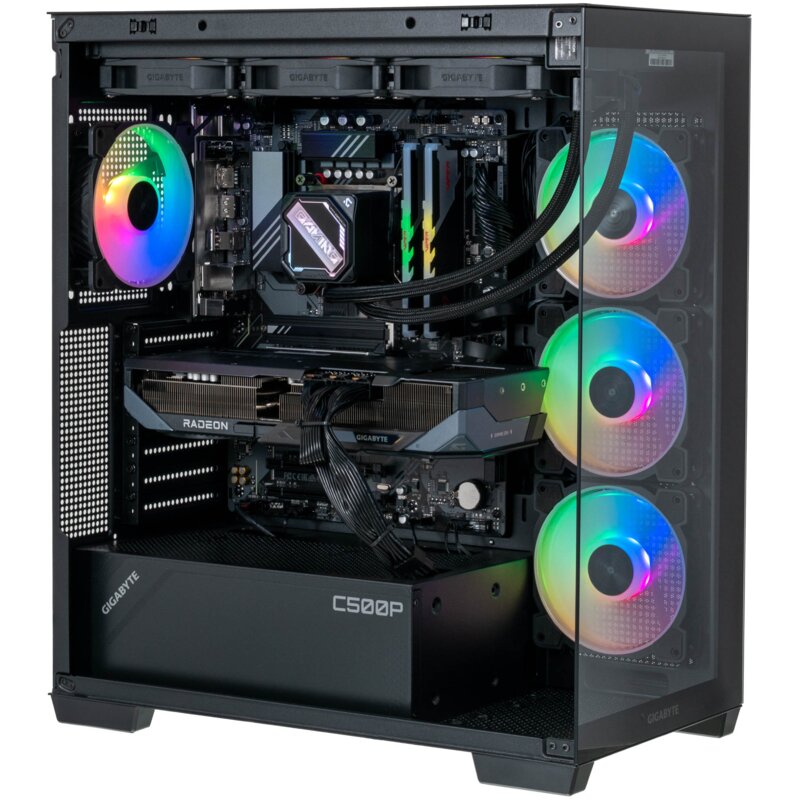 Komputer MAD DOG Powered By Gigabyte C500-I02WR32WP i7-14700F 32GB RAM 1TB SSD Radeon RX9070XT Wi-Fi Windows 11 Professional