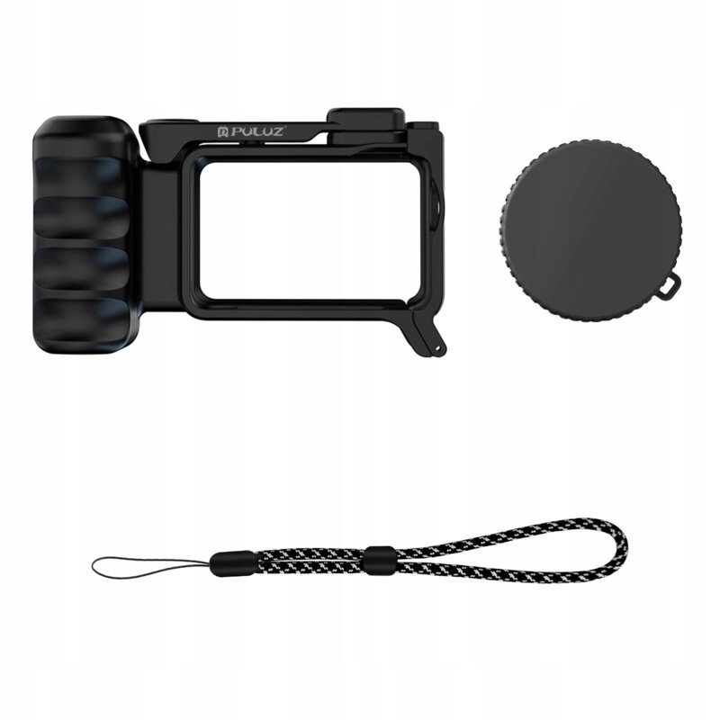 Ramka montażowa PULUZ PU1096B + Dekielek + Pasek do DJI Osmo Action 6