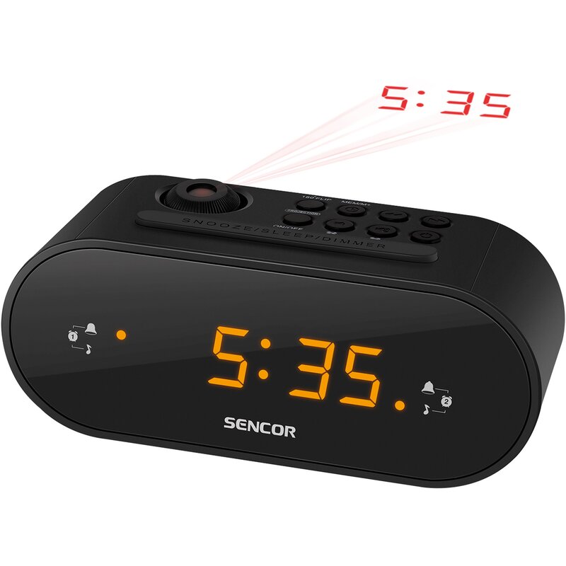 Radiobudzik SENCOR SRC 3100 B Projektor Czarny