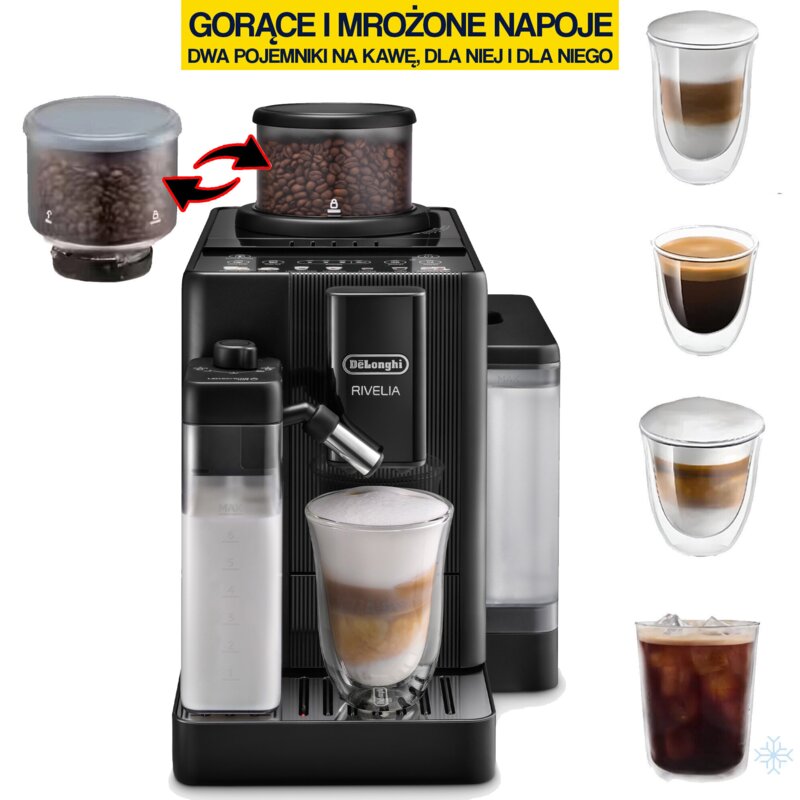 Ekspres DELONGHI EXAM420.55.BXL RIVELIA START Czarny