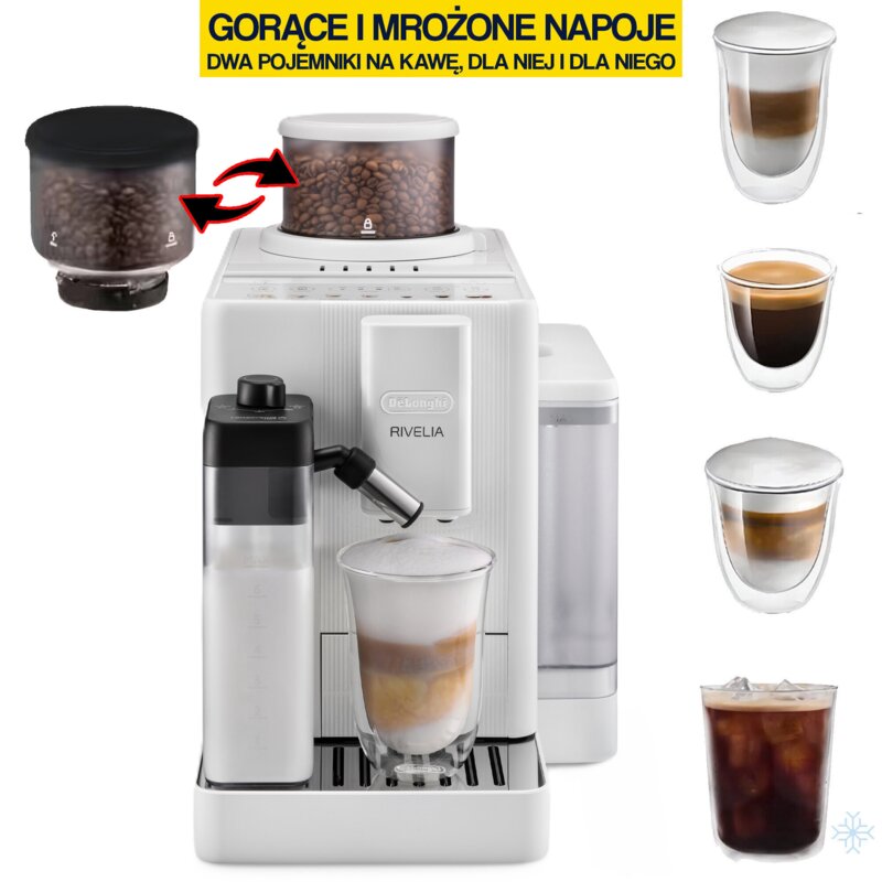 Ekspres DELONGHI EXAM420.55.WXL RIVELIA START Biały