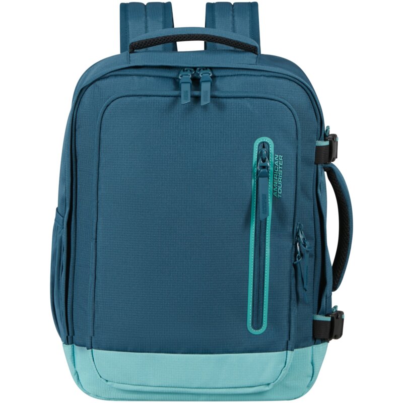 Plecak na laptopa AMERICAN TOURISTER Take2cabin 15.6 cala Niebiesko-turkusowy