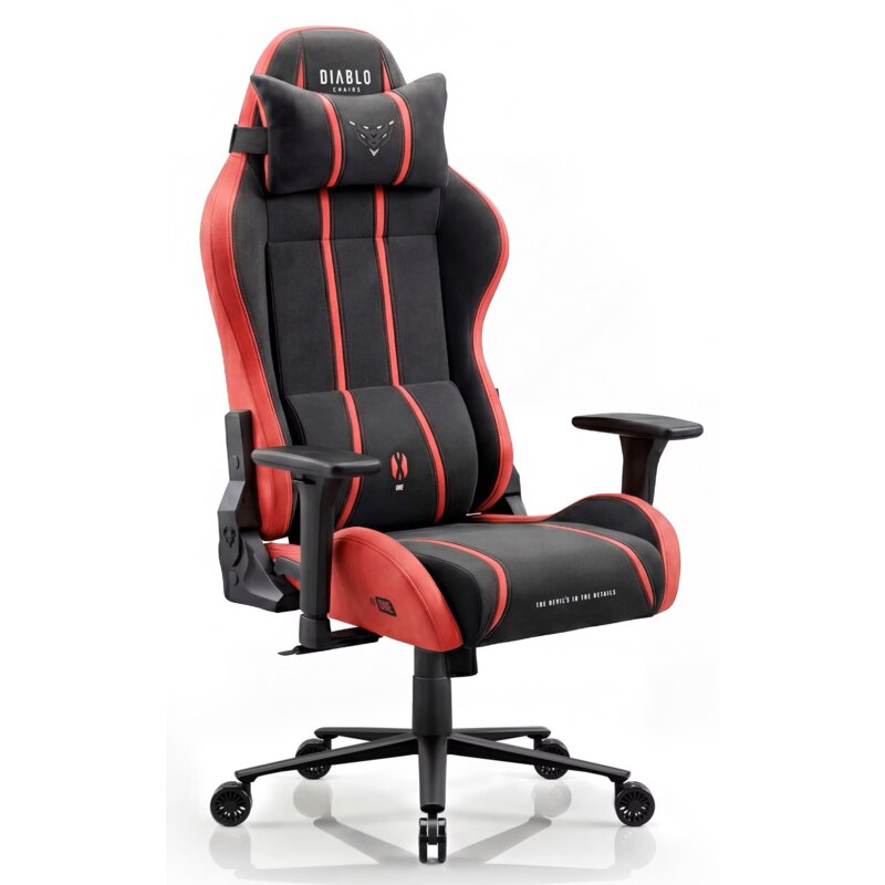 Fotel gamingowy DIABLO CHAIRS X-One 2.0 King Czarno-czerwony