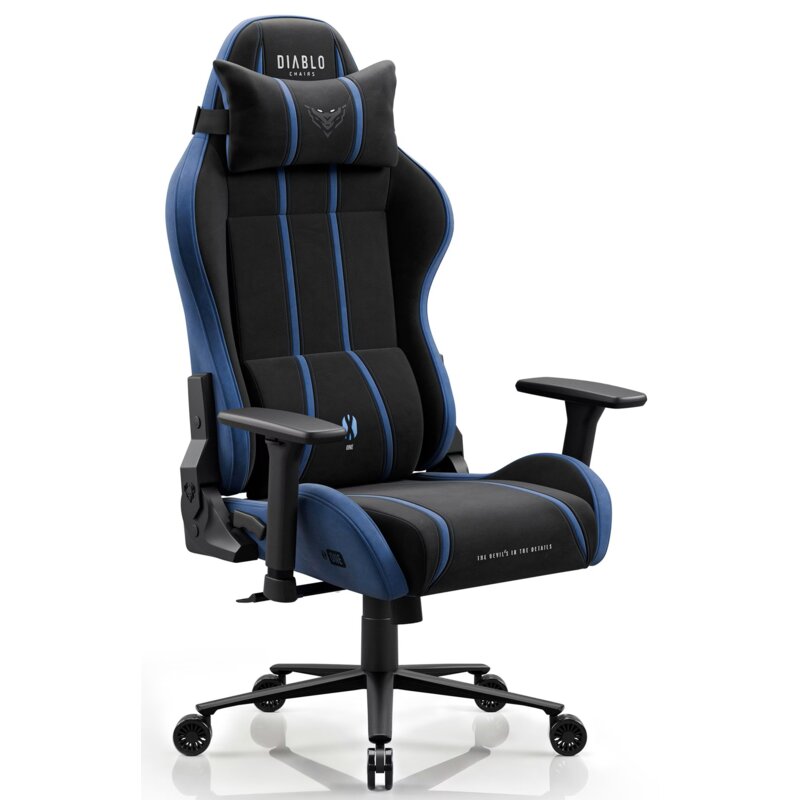 Fotel gamingowy DIABLO CHAIRS X-One 2.0 King Czarno-niebieski