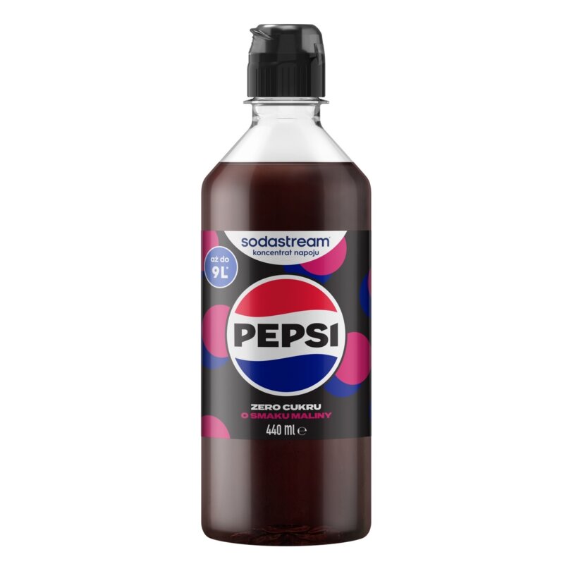 Syrop SODASTREAM Pepsi Zero Cukru Malinowy 440 ml
