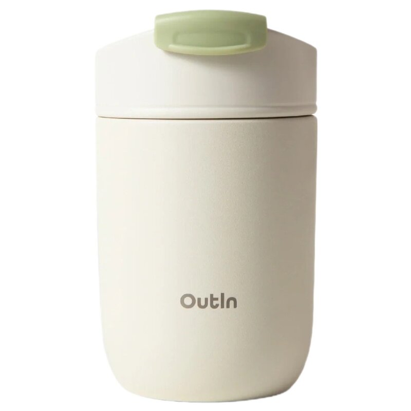 Kubek termiczny OUTIN Sand Biały 350 ml