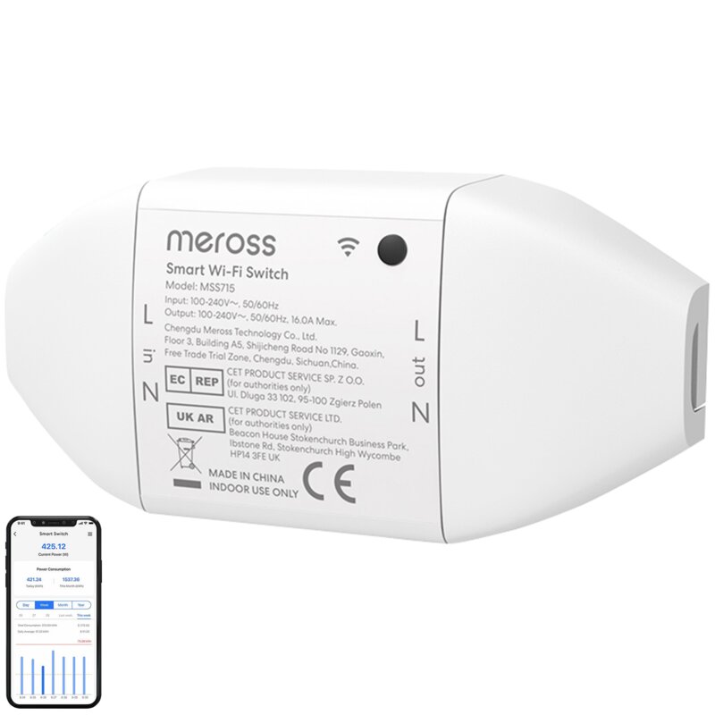 Inteligentny przełącznik MEROSS MSS715MA-UN Wi-Fi