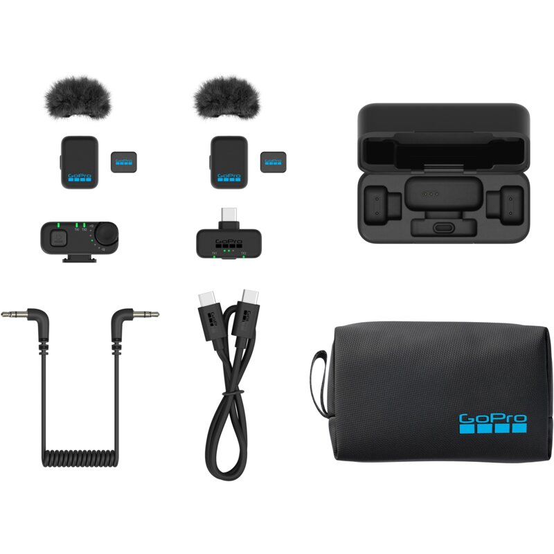 Mikrofon bezprzewodowy GOPRO Wirelles Mic Complete Kit - EU Czarny