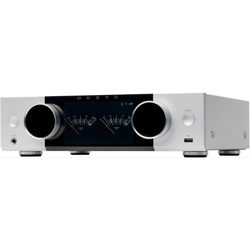 System ALL IN ONE ONKYO MUSE Y-40 Srebrny, Wi-Fi, Bluetooth, HDMI ARC, Aluminiowy front panel, Przedwzmacniacz gramofonowy MM