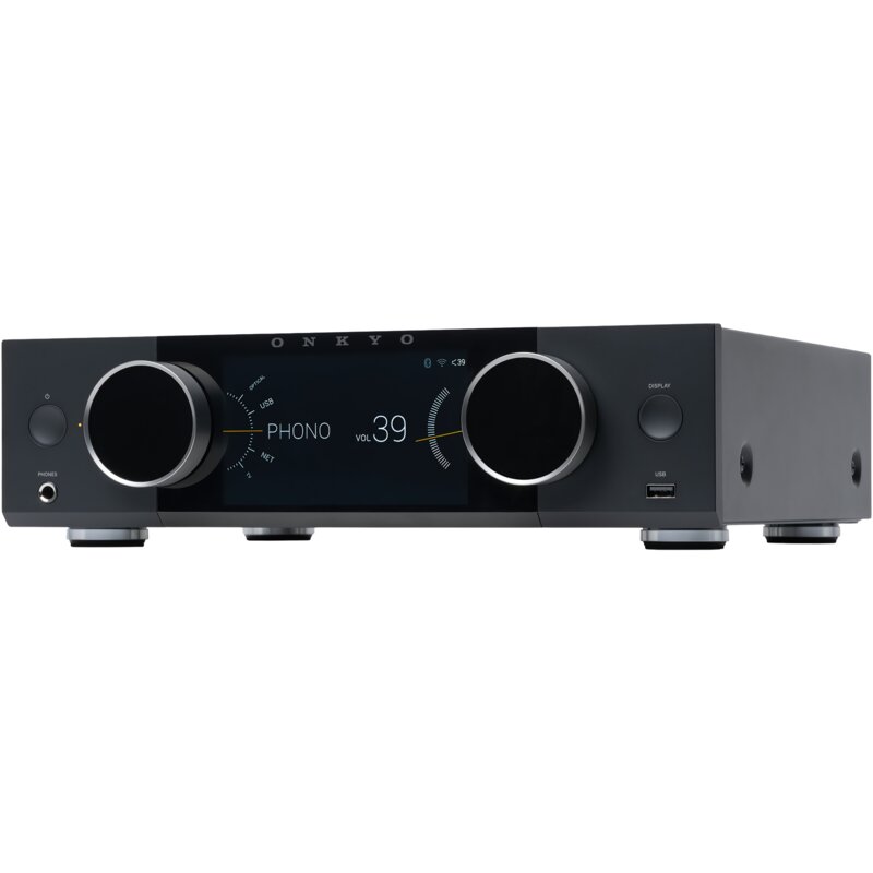 System ALL IN ONE ONKYO MUSE Y-40 Czarny, Wi-Fi, Bluetooth, HDMI ARC, Aluminiowy front panel, Przedwzmacniacz gramofonowy MM
