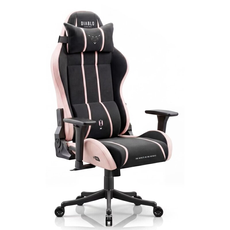 Fotel gamingowy DIABLO CHAIRS X-One 2.0 Small Czarno-różowy