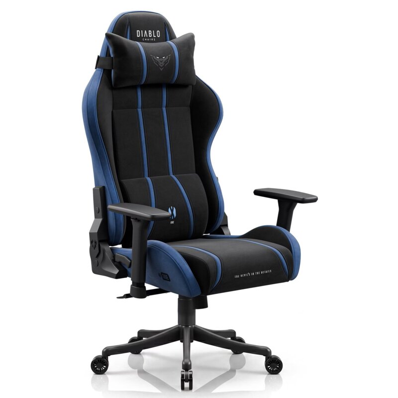 Fotel gamingowy DIABLO CHAIRS X-One 2.0 Small Czarno-niebieski