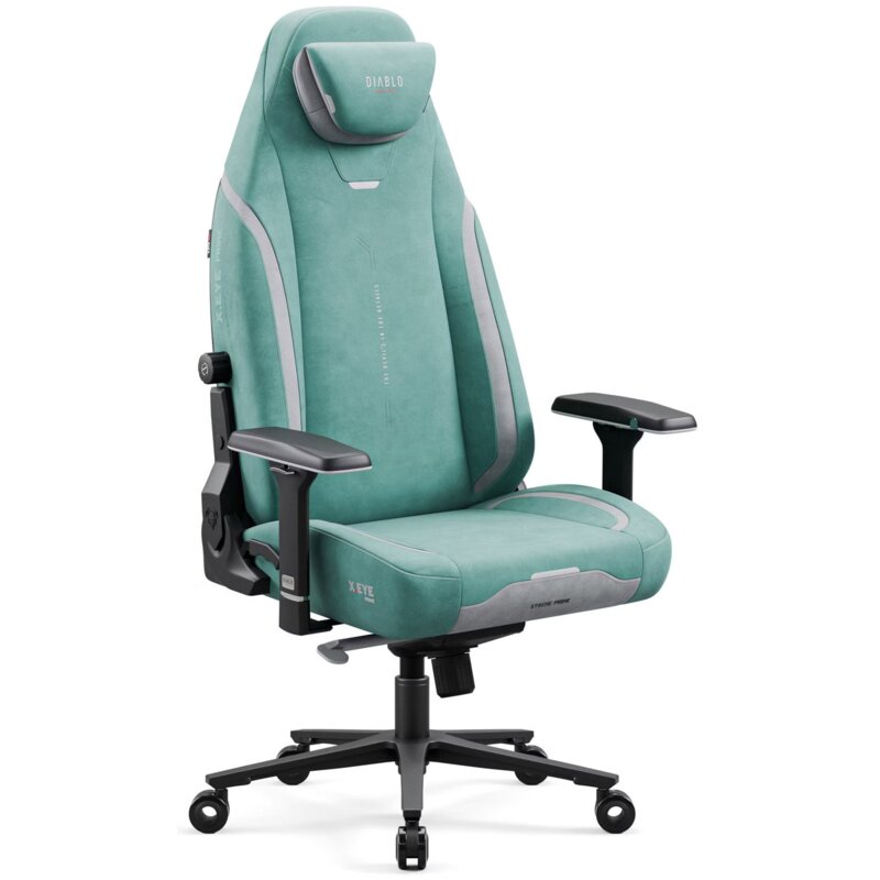 Fotel gamingowy DIABLO CHAIRS X-Eye Prime Normal Size Miętowy