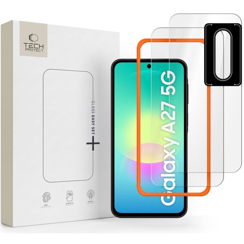 Szkło hartowane TECH-PROTECT Easy Set+ 3-Pack do Samsung Galaxy A27 5G