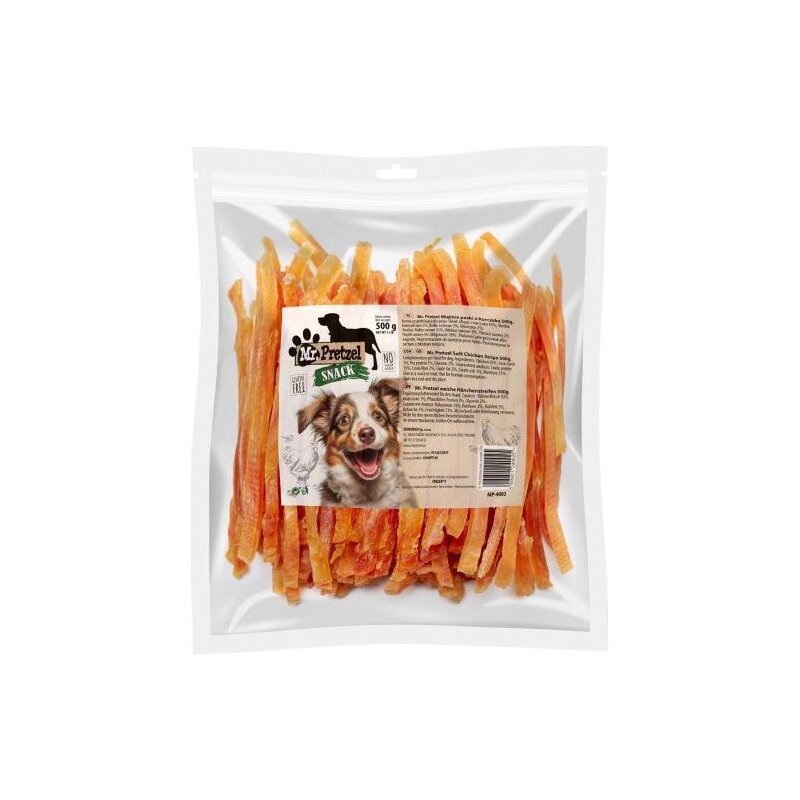 Przysmak dla psa MR. PRETZEL Miękkie paski z kurczaka 500 g