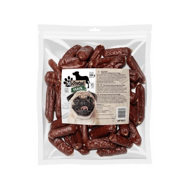 Przysmak dla psa MR. PRETZEL Kiełbaski z jagnięciną 500 g