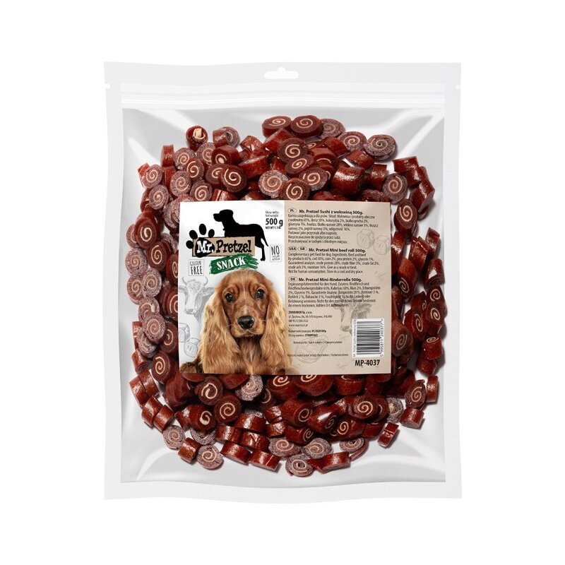 Przysmak dla psa MR. PRETZEL Sushi z wołowiną 500 g