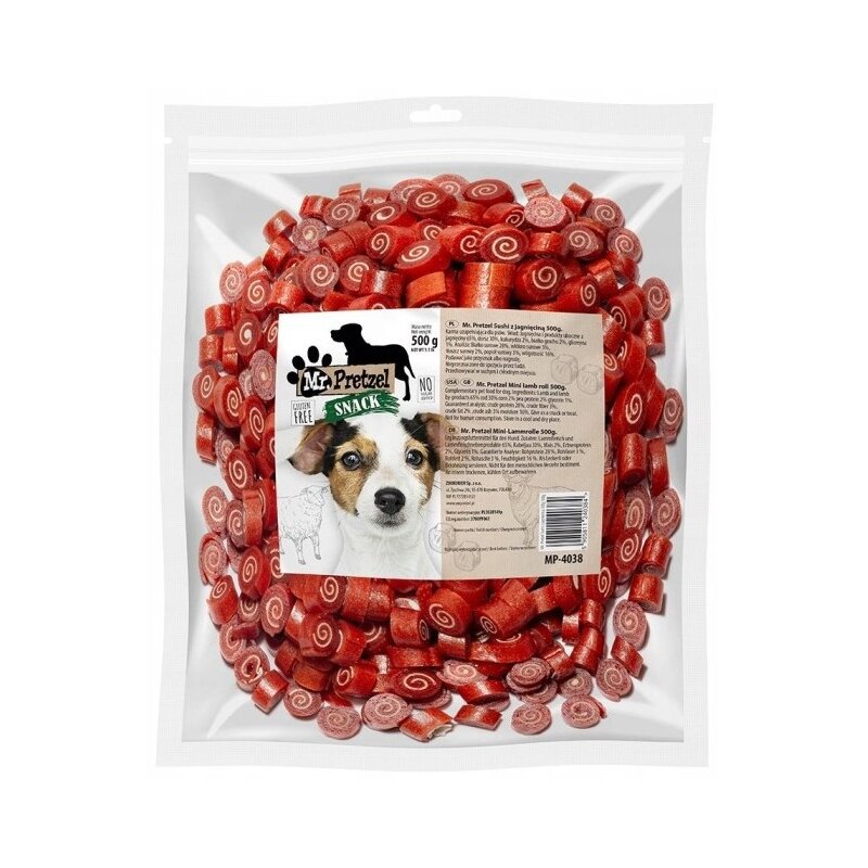 Przysmak dla psa MR. PRETZEL Sushi z jagnięciną 500 g