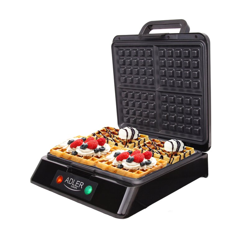 GOFROWNICA NA 4 CHRUPIĄCE PUSZYSTE GOFRY XL DUŻA MOC 1500W GRUBA KRATKA XL