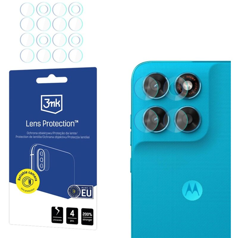 Szkło hybrydowe na obiektyw 3MK Lens Protection do Motorola Moto G87 (4 szt.)