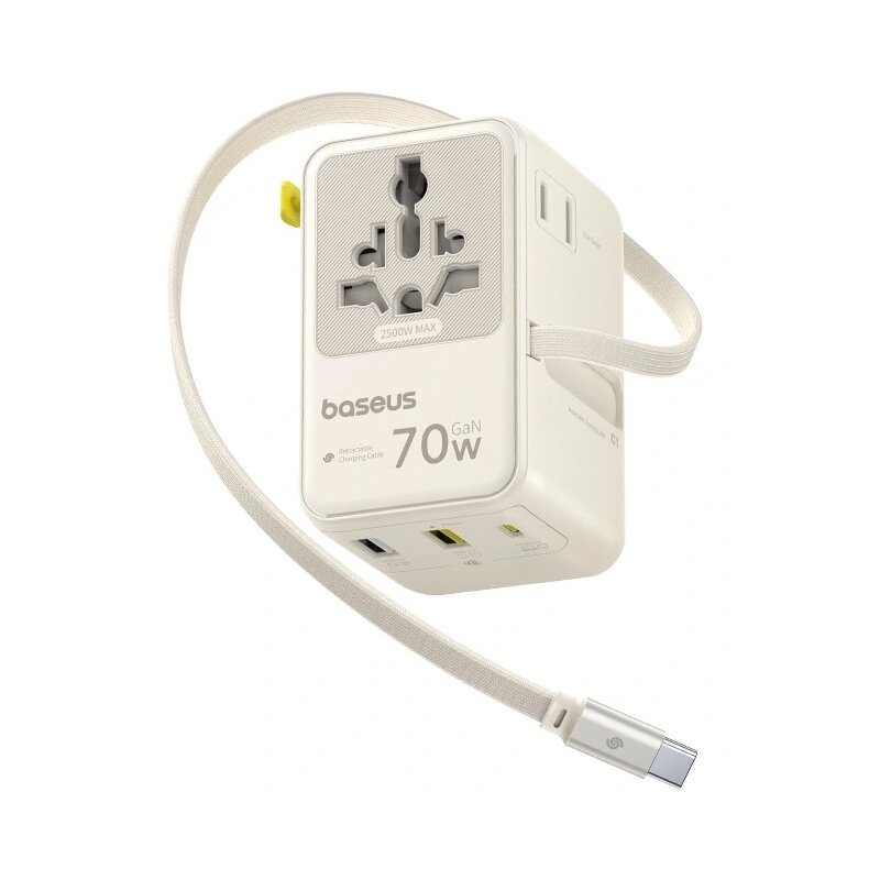 Adapter podróżny BASEUS EnerCore CG11 (Globalny) Beżowy