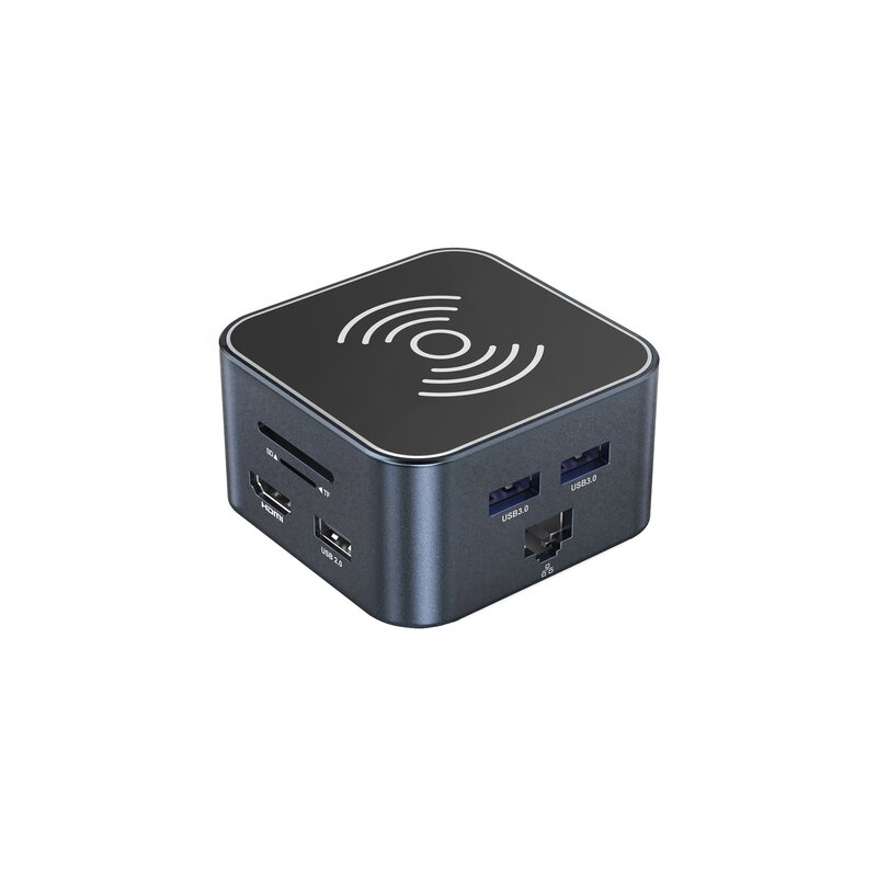 Hub WOZINSKY WHBC09Y8S USB Typu C, Aktywny / Pasywny